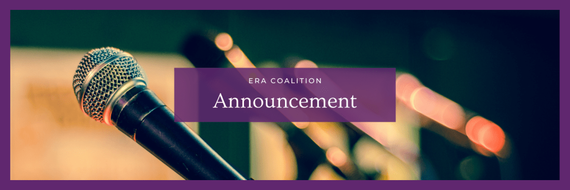 An announcement from the Board of Directors on the leadership of the ERA&nbsp;Coalition/FFWE
